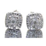 Cushion Cut Diamond Earrings