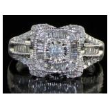 10kt Gold Brilliant Diamond Designer Ring