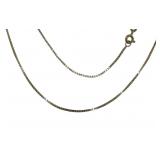 10kt Gold 24" Box Necklace *Quality