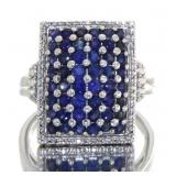 Natural 2.88 ct Sapphire Waterfall Ring