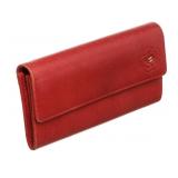 Chanel Camelia Wallet Red Leather