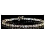 14kt Gold 4.00 ct Diamond Tennis Bracelet