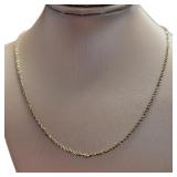 10kt Gold Rope Twist 20" Necklace