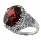 14kt Gold 10.71ct  Tourmaline & Diamond Ring