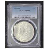 1885 New Orleans MS63 Morgan Silver Dollar