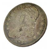 1831 Capped Bust Silver Half Dollar