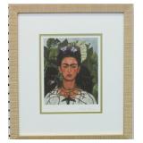 Monkey & Cat Self Portrait Print Plate By F. Kahlo