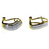 Beautiful Baguette Diamond Earrings