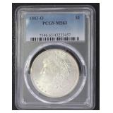 1883 New Orleans MS63 Morgan Silver Dollar