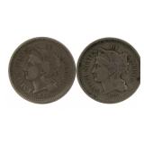 1867 & 1868 Liberty Three Cent Nickel