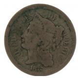 1872 Liberty Three Cent Nickel