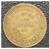 Army & Navy Copper Civil War Token