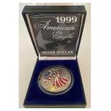 1999 Colorized American Eagle Silver Dollar