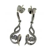 Dancing Diamond 1/4 Designer Drop Earrings