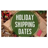 Holiday Shipping Information: Merry Christmas!