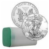 2018 US Mint Roll - American Eagle Silver Dollar