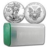 2018 US Mint Roll - American Eagle Silver Dollar