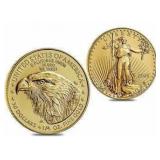 2021 Type 2 American Eagle $10.00 Gold Coin