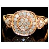 Rose Toned Natural .42 ct Diamond Ring