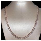 14kt Rose Gold 6.50 ct 20" Diamond Necklace
