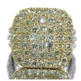 14kt Gold 3.00 ct Fancy Yellow Diamond Ring