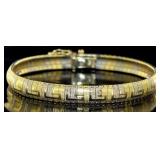 14kt Gold Stunning Two Tone Bracelet