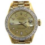 18kt Gold Rolex Oyster Datejust Lady President