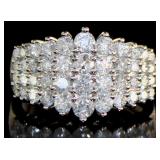 14kt Gold Brilliant 2.00 ct Diamond Cocktail Ring