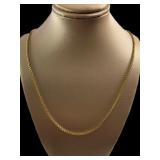 14kt Gold 18" Snail Necklace
