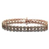 Rose Gold 4.00 ct Chocolate Diamond Bracelet