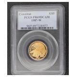 1987-W PR69 Constitution Gold Commemorative Proof