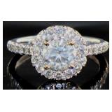 14kt Gold Round Brilliant 1.70 ct Diamond Ring