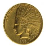 1913 Indian Head $10.00 Gold Eagle