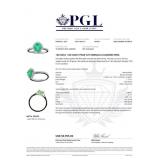 14kt Gold 1.60 ct Pear Cut Emerald & Diamond Ring