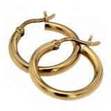 14kt Gold Huggie Hoop Earrings