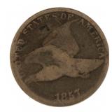 1857 Flying Eagle Copper Cent *Last Year
