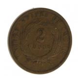 1868 Copper Two Cent Nickel