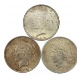 1922-1923-1924 BU Peace Silver Dollar