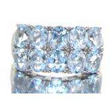 Natural 2.50 ct Aquamarine Anniversary Ring