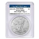 2021-W Type 1 MS69 American Eagle Silver Dollar