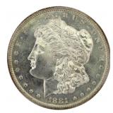 1881 San Francisco Gem BU Morgan Silver Dollar