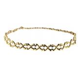 14kt Gold 7.25" Designer Bracelet