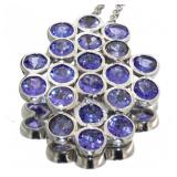 Natural 5.88 ct Tanzanite Designer Necklace