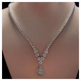 14kt Gold Brilliant 10.00 ct Diamond Necklace