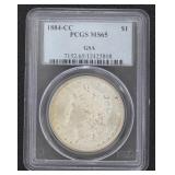 1884 Carson CIty MS65 GEM Morgan Silver Dollar