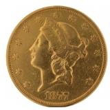 1877-S LIberty Head $20.00 Gold Double Eagle