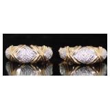 10kt Gold Diamond Earrings