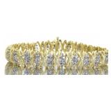 14kt Gold Elegant 7.50 ct Diamond Bracelet