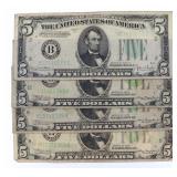 1934 Green Seal $5.00 Federal Reserve Note