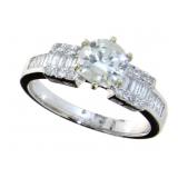 14kt Gold Round Brilliant 1.26 ct Diamond Ring